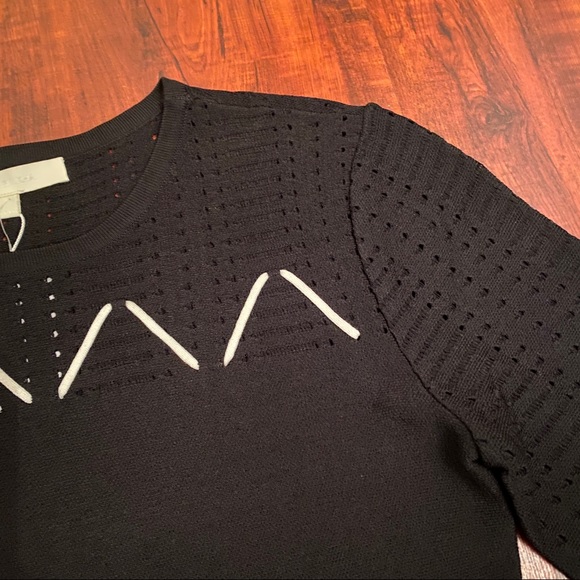 Jonathan Simkhai Knit Sweater with White Details - Picture 7 of 8